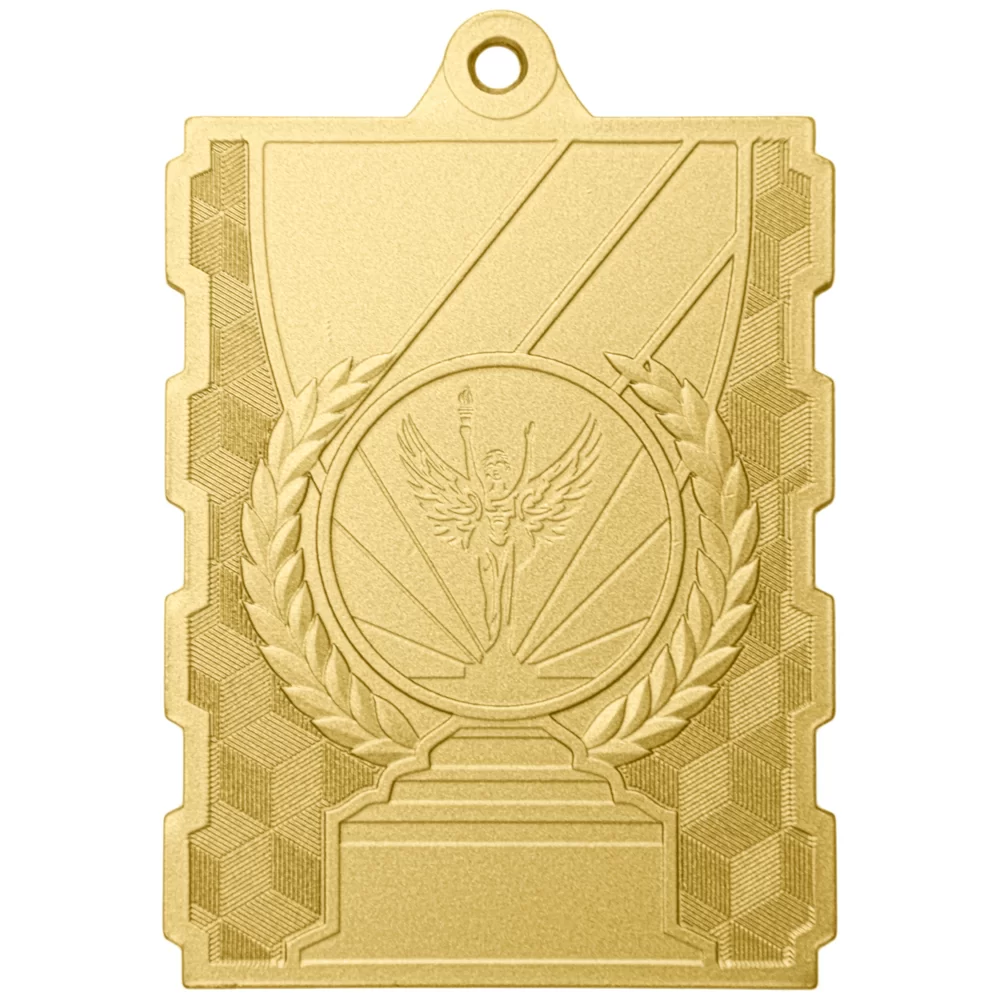 Реальное фото Медаль MZP 514-75/GM (50х73мм, s-3 мм) от магазина СпортЕВ