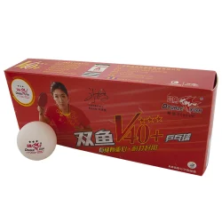 Мяч для настольного тенниса Double Fish 3* V40+ мм ITTF Appr (1 шт) белый V111F10