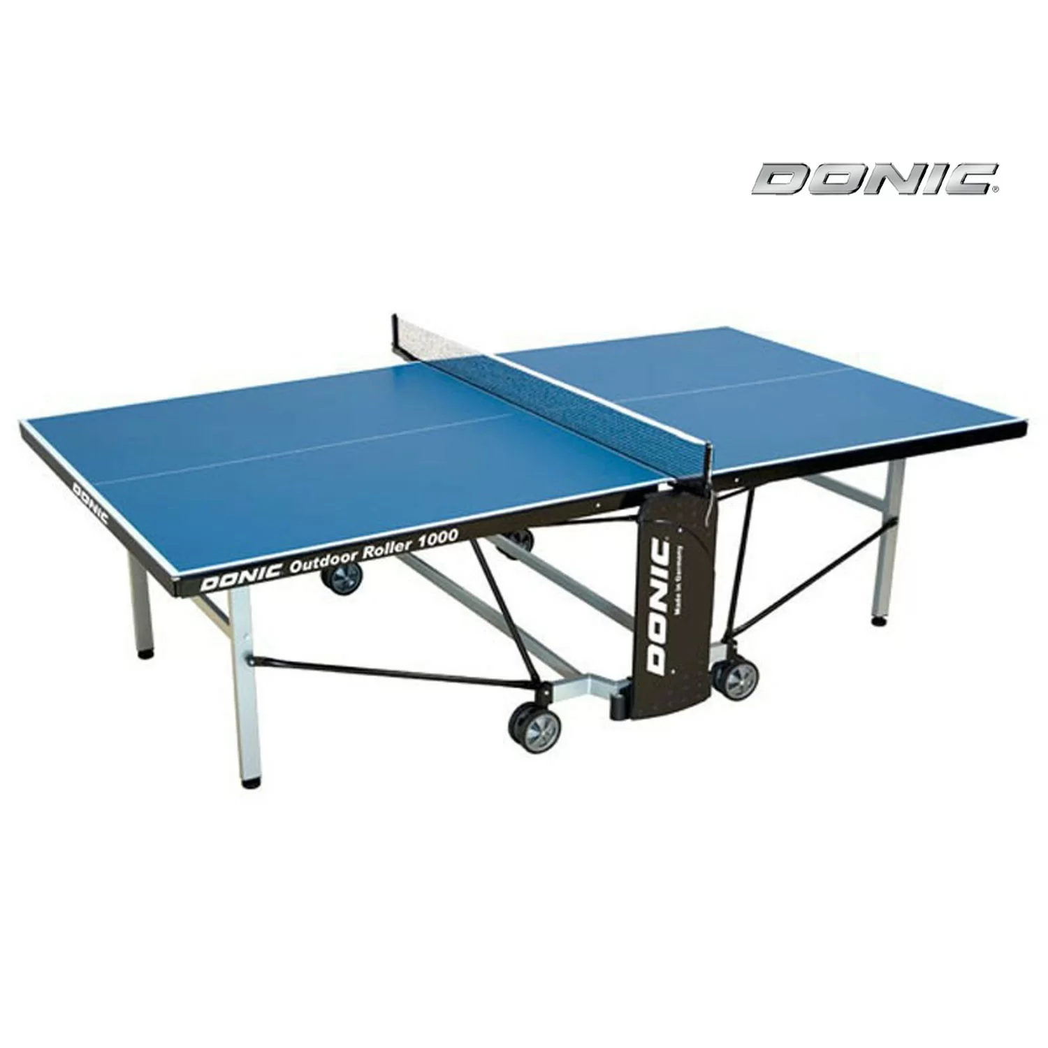 Реальное фото Теннисный стол DONIC OUTDOOR ROLLER 1000 BLUE 230291-B от магазина СпортЕВ