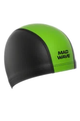 Шапочка для плавания Mad Wave Duotone Lycra лайм