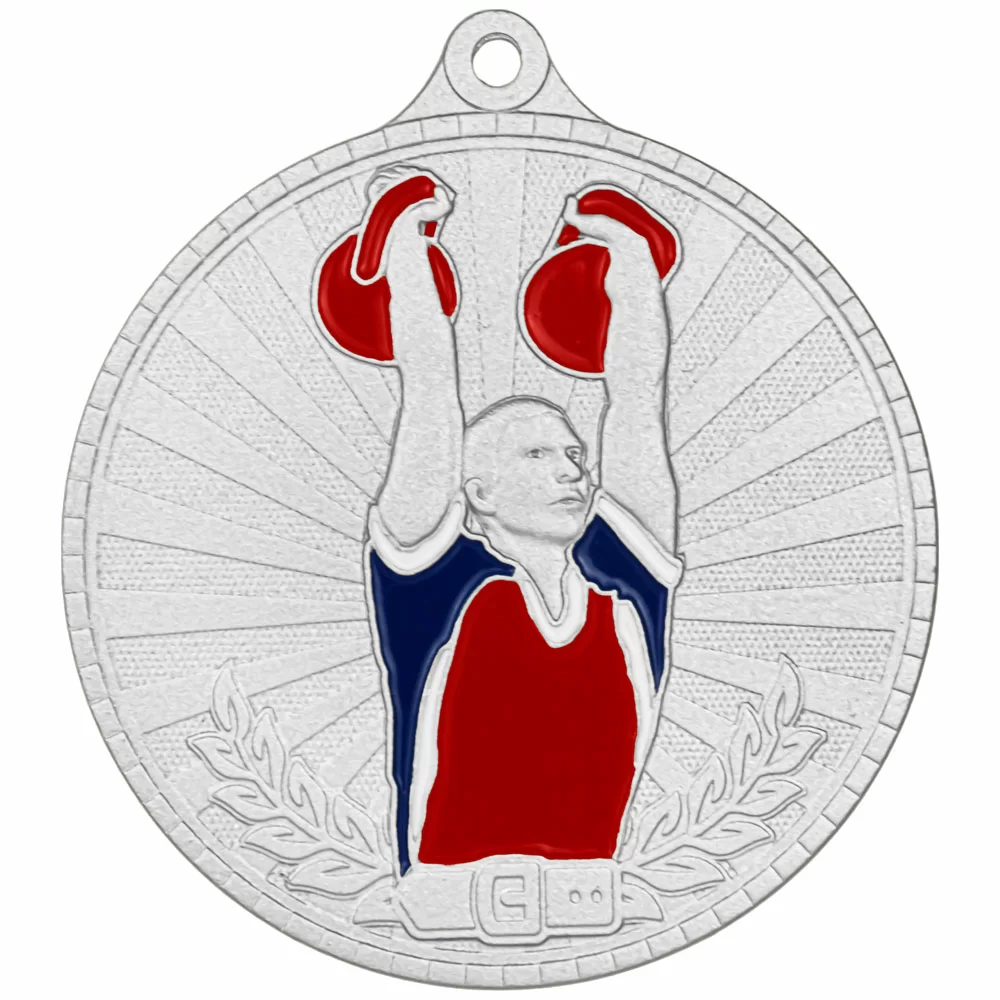 Реальное фото Медаль MZP 622-55/S гиревой спорт (D-55мм, s-2 мм) от магазина СпортЕВ