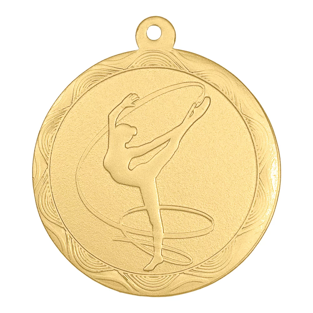 Реальное фото Медаль MZ 60-50/GM гимнастика (D-50мм, s-2мм) от магазина Спортев