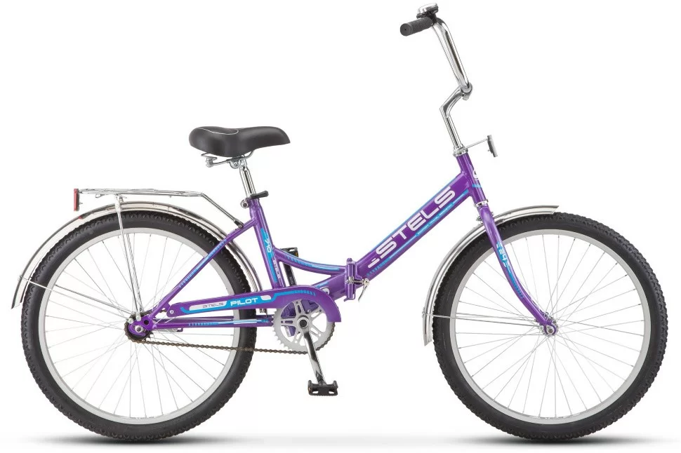 Реальное фото Велосипед Stels Pilot-710 24" (2021) фиолетовый Z010 от магазина СпортЕВ