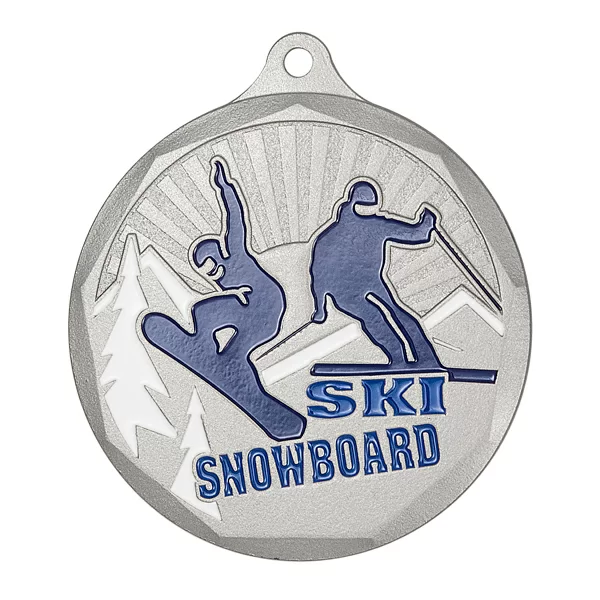 Реальное фото Медаль MZP 581-50/S сноуборд/горный лыжи (D-50мм, s-2 мм) от магазина СпортЕВ