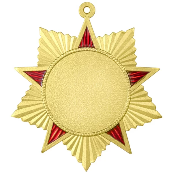 Реальное фото Медаль MZP 551-50/GM (48х48мм, D-25мм, s-2мм) от магазина СпортЕВ