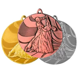 Комплект медалей MMC 2850 (G/S/B) спортивно-бальные танцы (D-50мм, s-2,5мм)