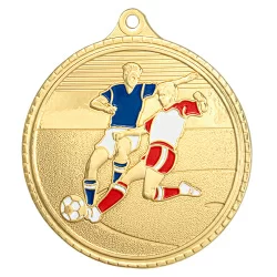 Медаль MZP 385-55/G футбол (D-55мм, s- 2,5мм) латунь
