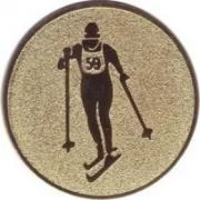 Реальное фото Вставка для медалей D1 A148/G 25 мм беговые лыжи от магазина Спортев