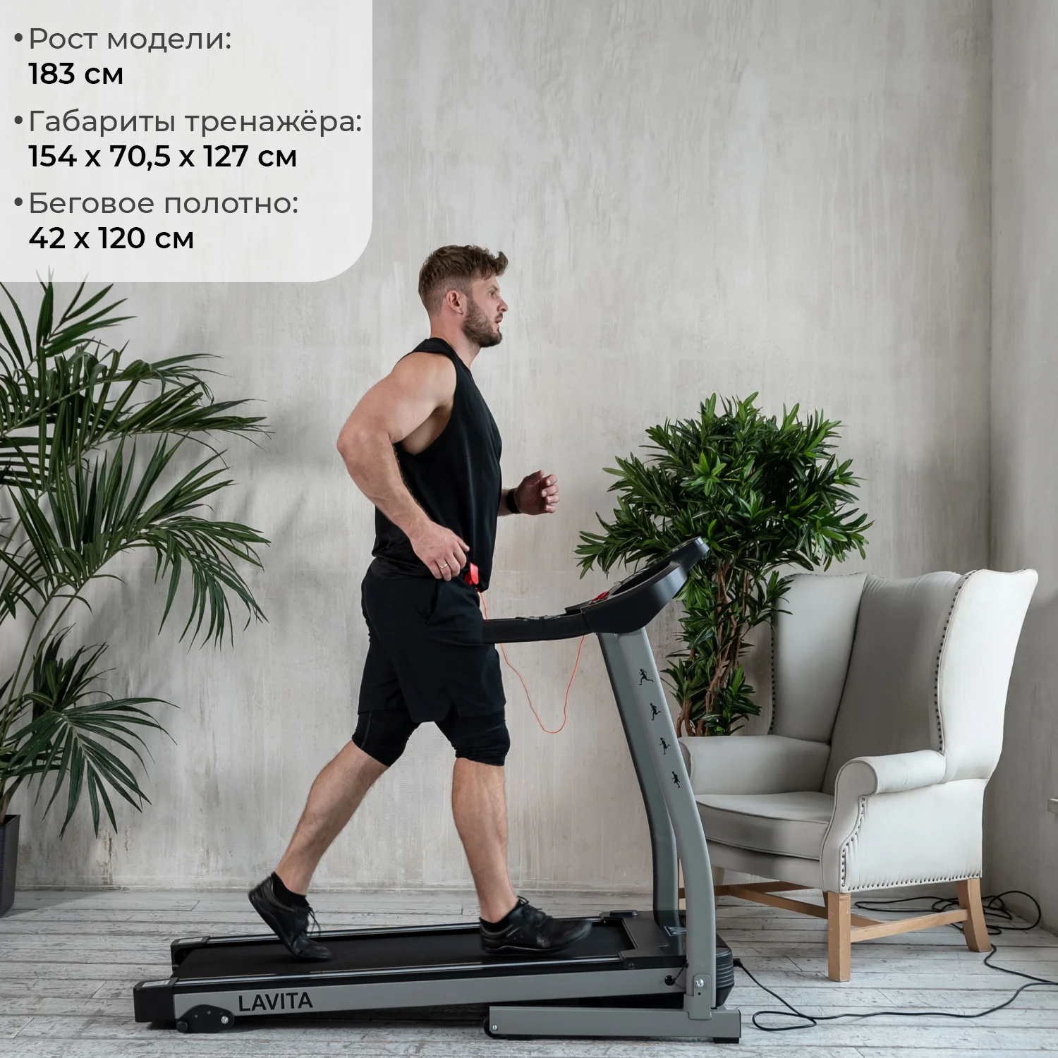 Реальное фото Беговая дорожка DFC LAVITA T350 от магазина Спортев