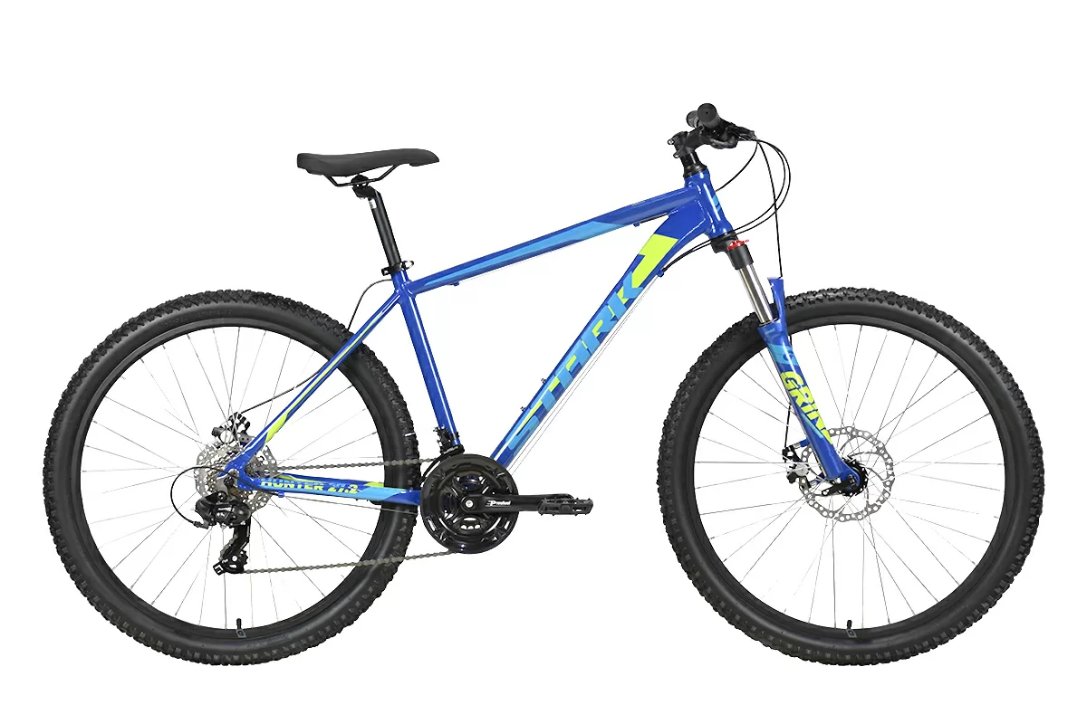 Реальное фото Велосипед Stark Hunter 27.2 D (2023) насыщенный синий/голубой металлик от магазина СпортЕВ