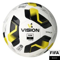 Мяч футбольный VISION Striker FIFA р.5 32 панели бело-черно-желтый F325035