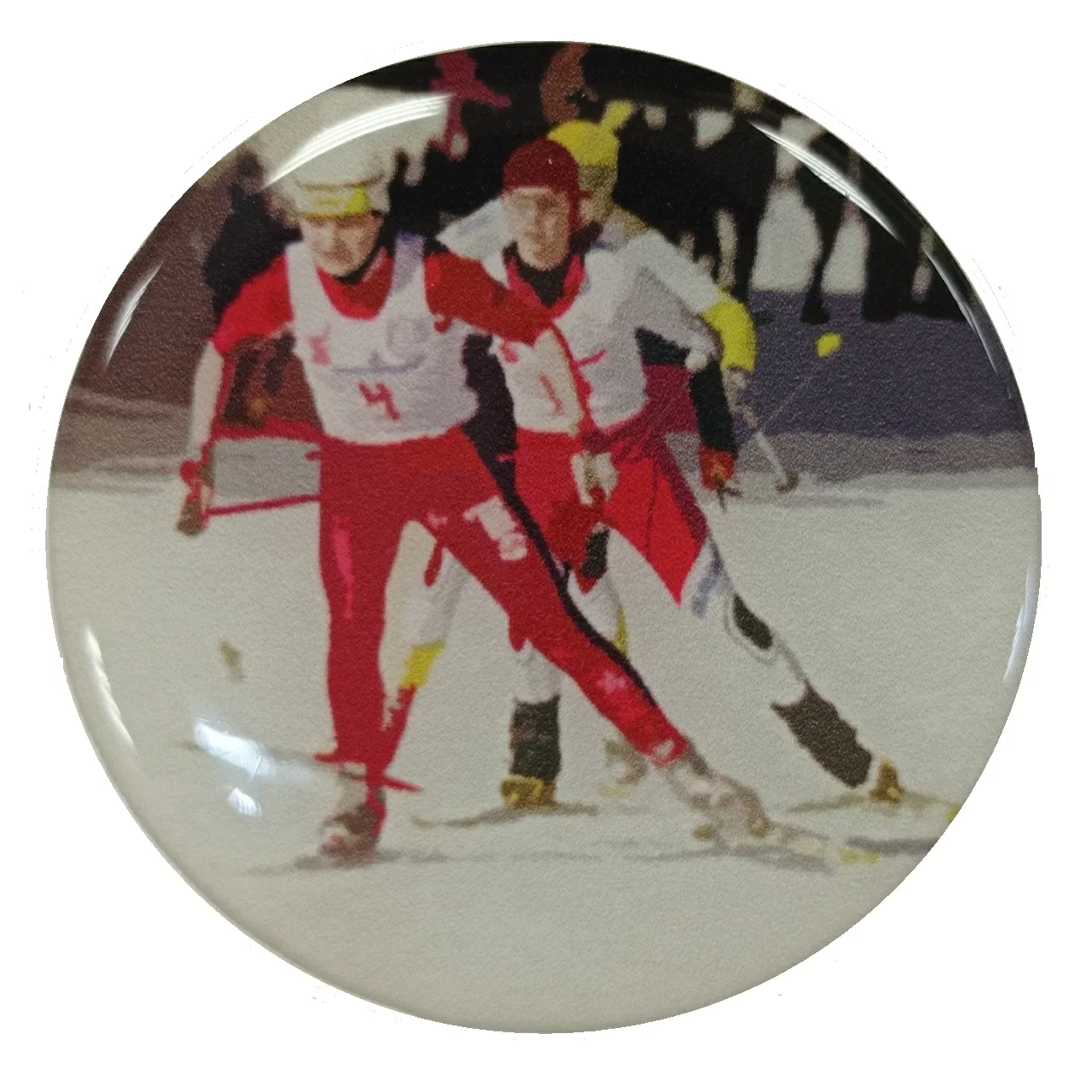 Реальное фото Вставка для медалей заливная 50мм D2 беговые лыжи2 от магазина Спортев