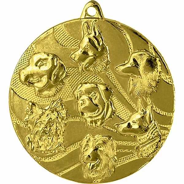 Реальное фото Медаль MMC 3150/GM собаки (D-50мм, s-2,5мм) от магазина Спортев