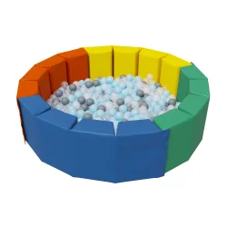 Сухой бассейн Romana «16 граней» (стандартный), 300 шариков (Grey mix) ДМФ-МК-14.19.01 (стандартный)