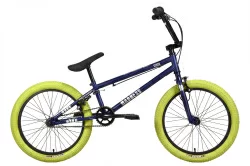 Велосипед Stark Madness BMX 1 (2024) темно-синий матовый/серебристый/хаки