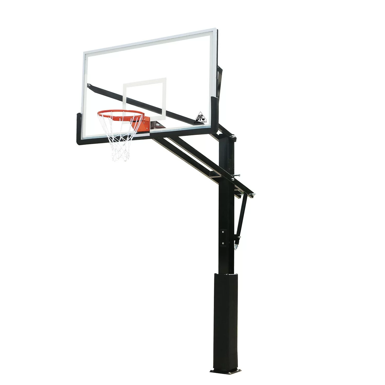 Реальное фото Баскетбольная стационарная стойка DFC ING72GU 180x105см стекло 10мм (Пять коробов). от магазина СпортЕВ