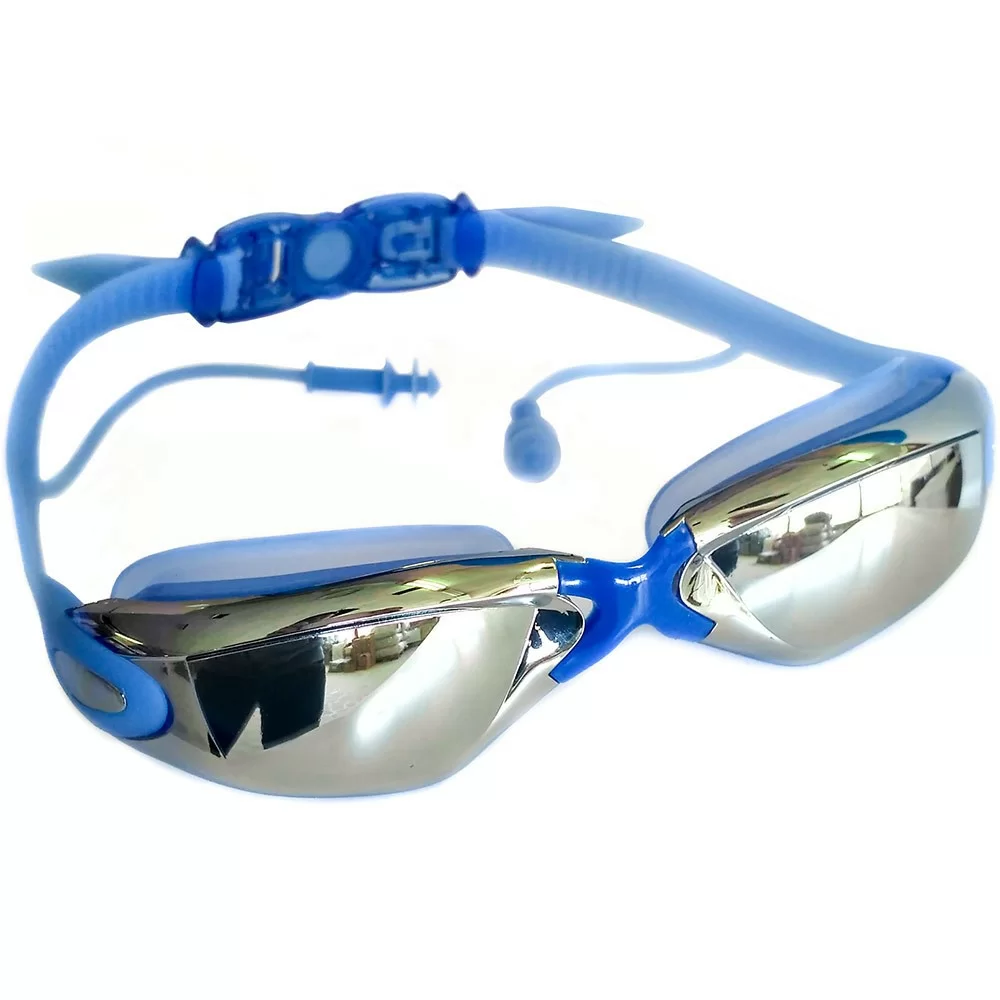 Реальное фото Очки для плавания R18170 синие от магазина Спортев