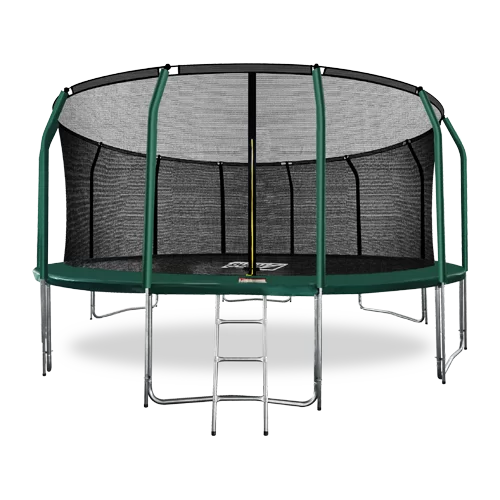Реальное фото ARLAND Батут премиум 16FT с внутренней страховочной сеткой и лестницей (Dark green) (ТЕМНО-ЗЕЛЕНЫЙ) от магазина СпортЕВ