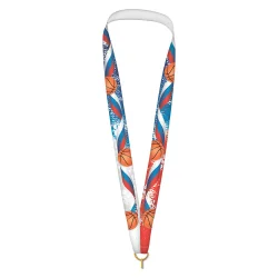 Лента для медали 60015 баскетбол РФ (1-сторонняя, 25 мм)