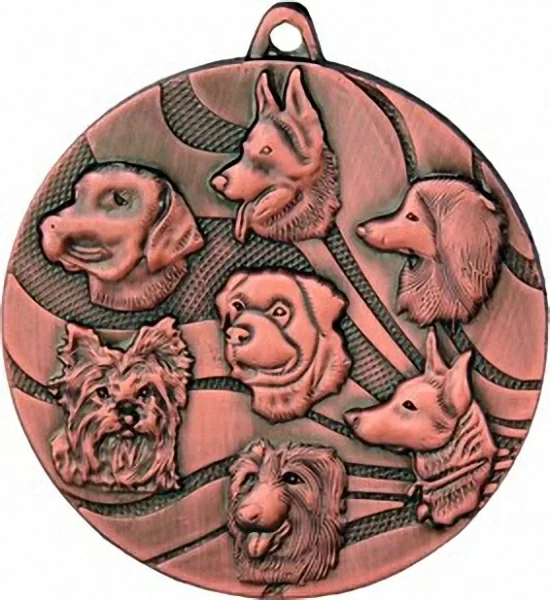 Реальное фото Медаль MMC 3150/В собаки (D-50 мм, s-2,5 мм) от магазина СпортЕВ