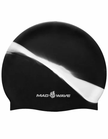 Реальное фото Шапочка для плавания Mad Wave Multi Big L black M0531 11 2 01W от магазина СпортЕВ