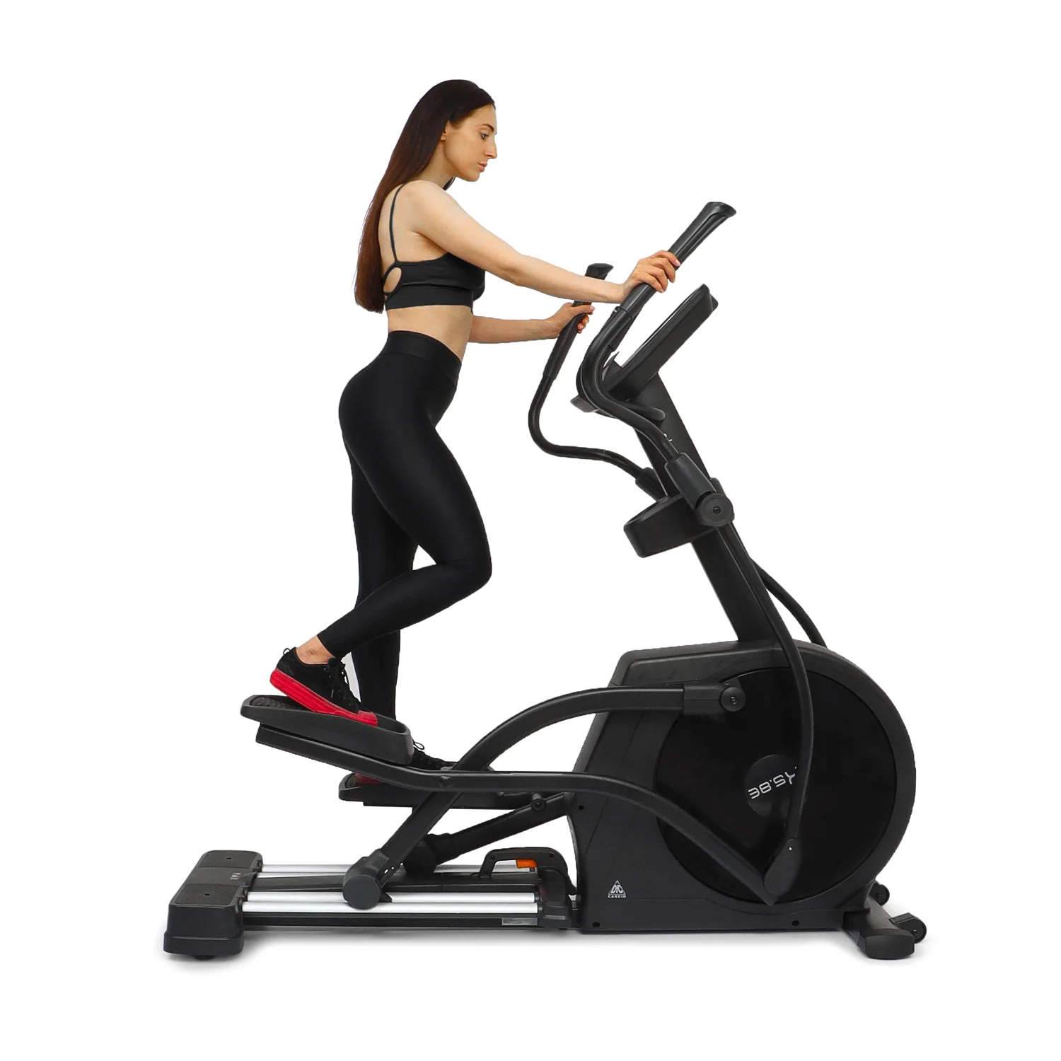 Реальное фото Эллиптический тренажер DFC E5800P магн.эл.привод от магазина Спортев