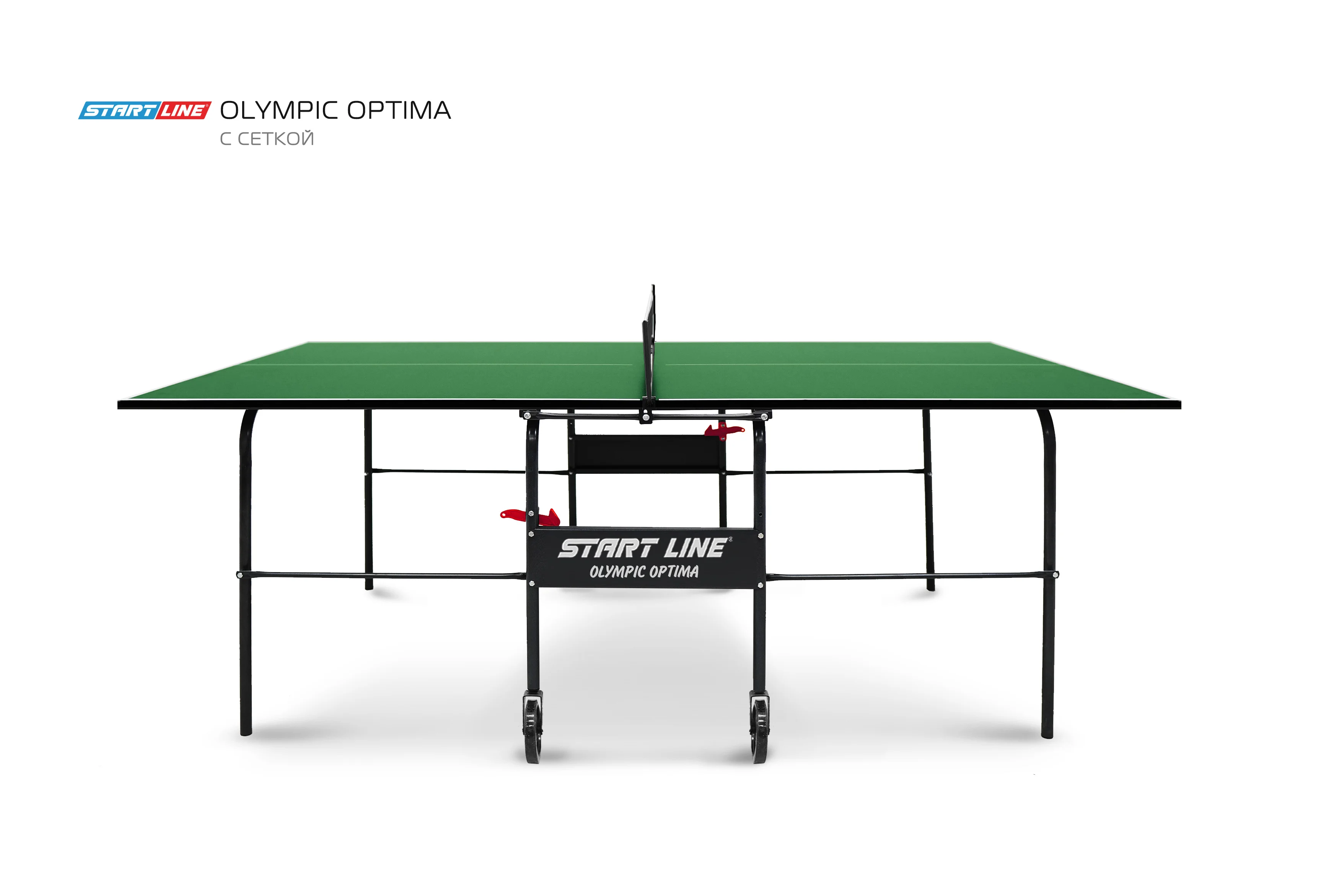 Стол теннисный Olympic Optima Зелёный с сеткой Реальное фото Стол теннисный Olympic Optima Зелёный с сеткой от магазина Спортев