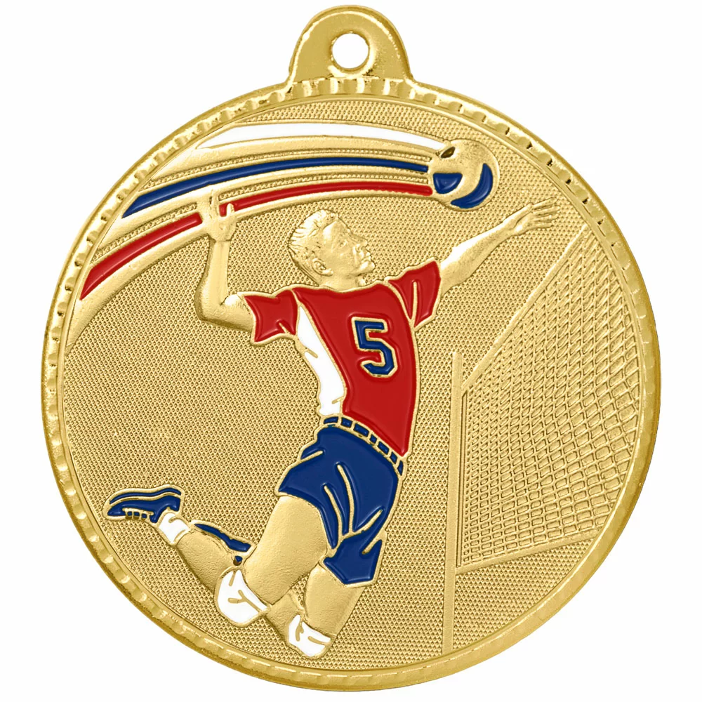Реальное фото Медаль MZ 194-50/G волейбол (D-50мм, s-2мм) от магазина Спортев