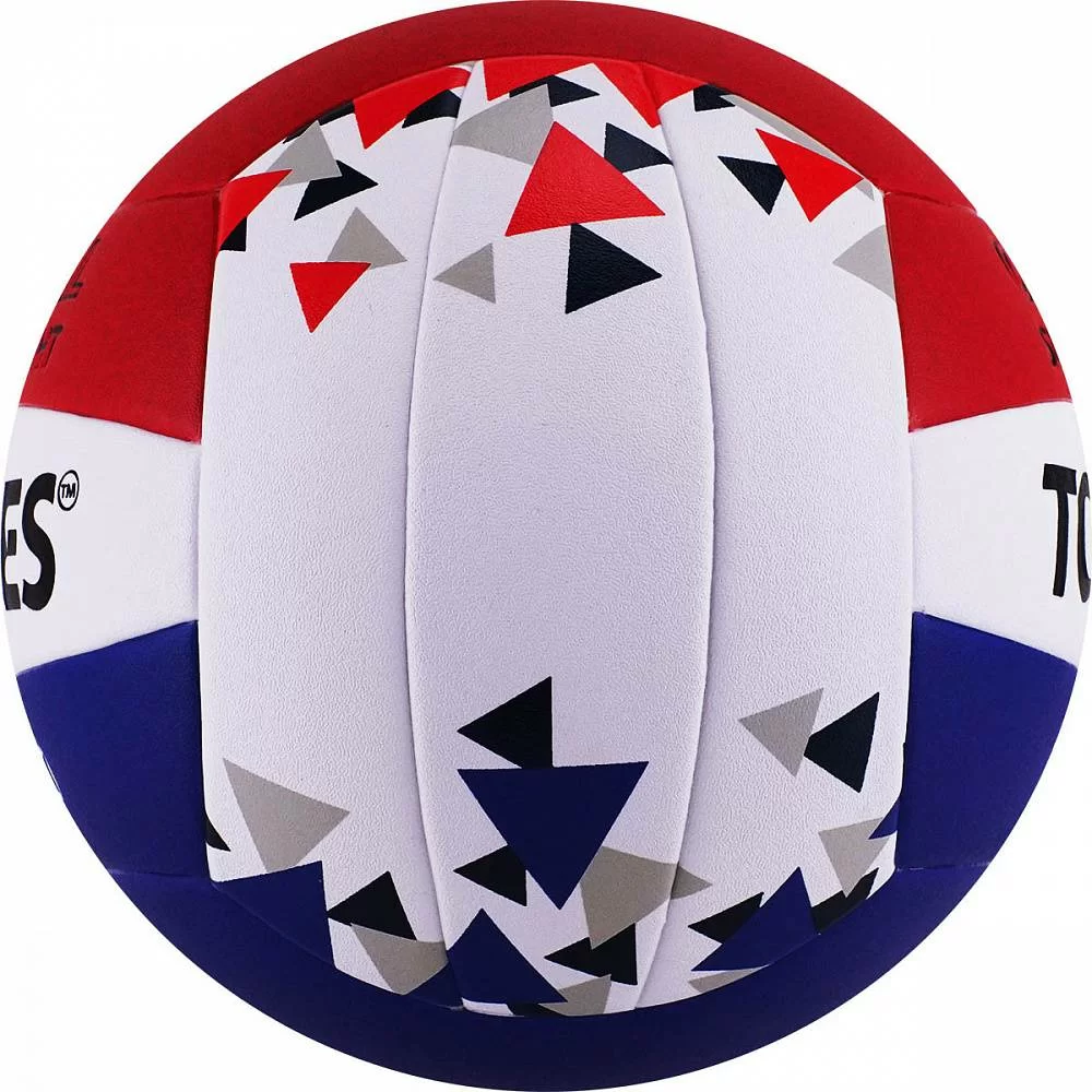 Реальное фото Мяч волейбольный Torres BM850 р.5 синт. кожа клееный  бел-син-крас V32025 от магазина СпортЕВ