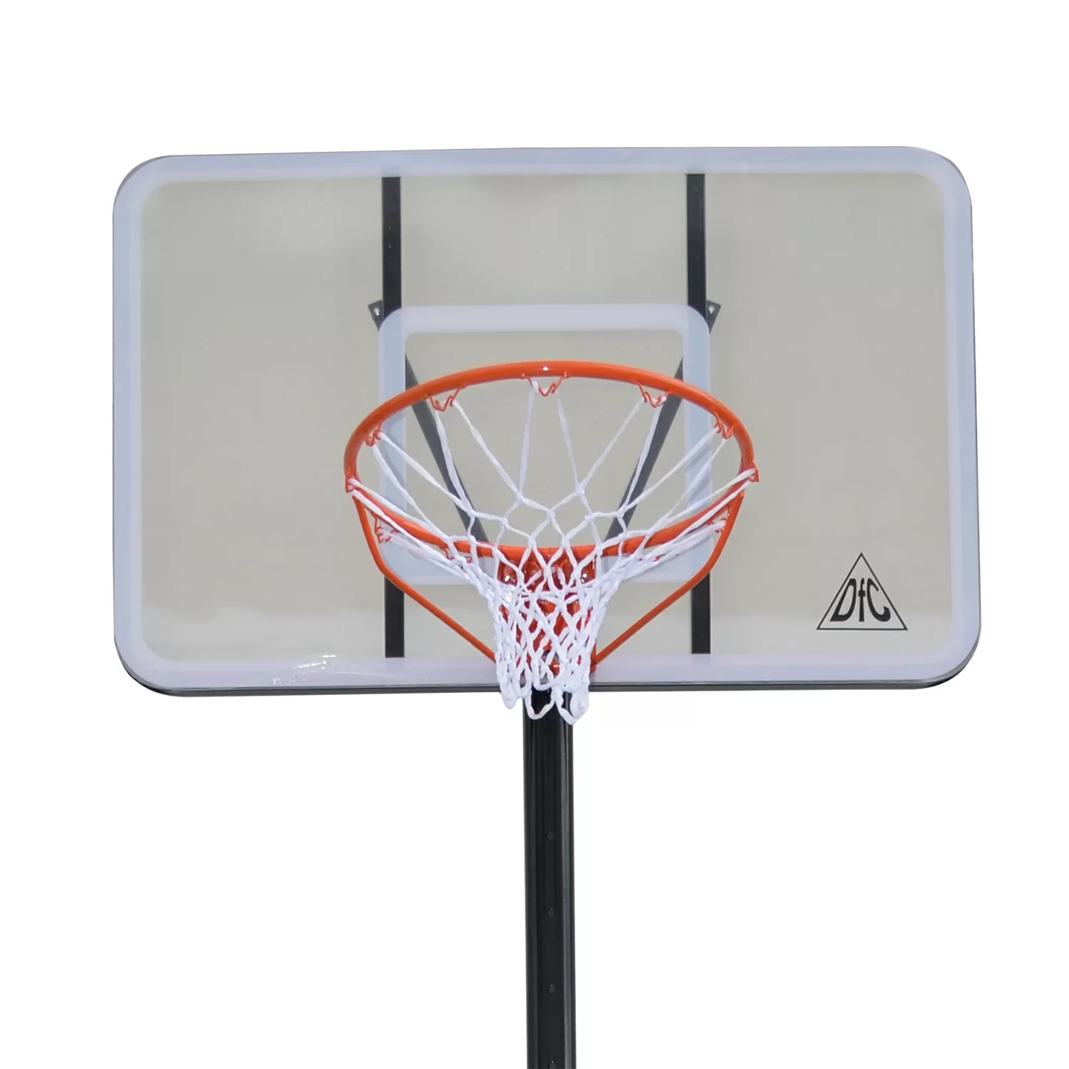 Реальное фото Баскетбольная мобильная стойка DFC STAND44F 112x72см поликарбонат от магазина СпортЕВ