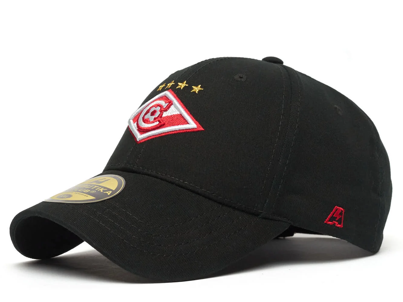 Реальное фото Бейсболка ФК Спартак черная р.59-62 120362 от магазина Спортев