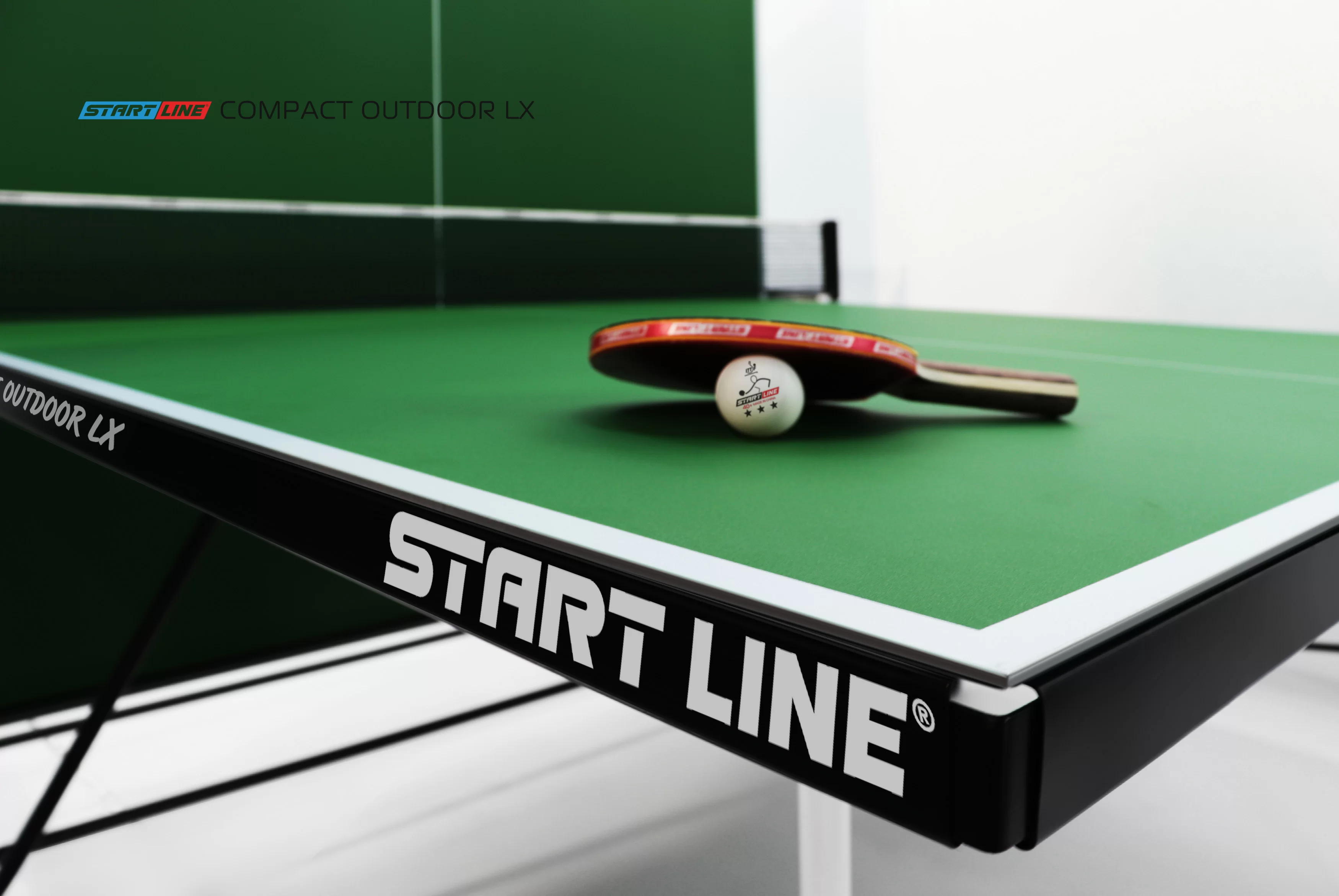 Реальное фото Теннисный стол Start Line Compact Outdoor LX green от магазина СпортЕВ