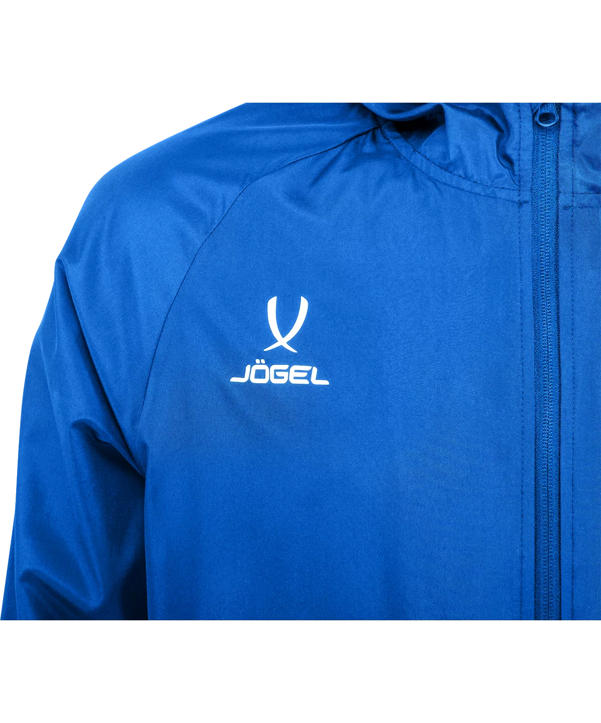 Реальное фото Куртка ветрозащитная CAMP Rain Jacket, синий Jögel от магазина СпортЕВ