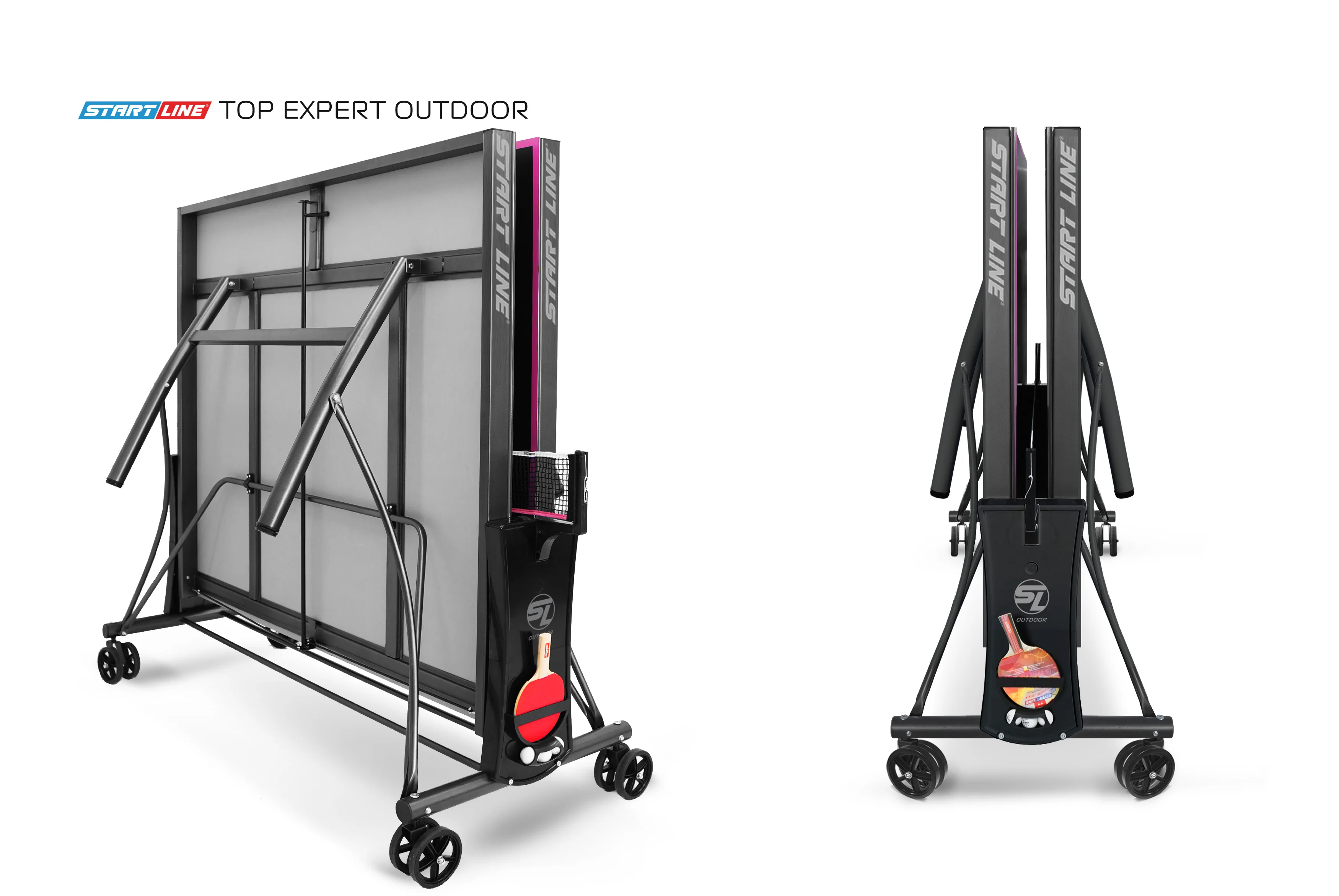 Реальное фото Стол теннисный Top Expert 6 Всепогодный Black от магазина Спортев