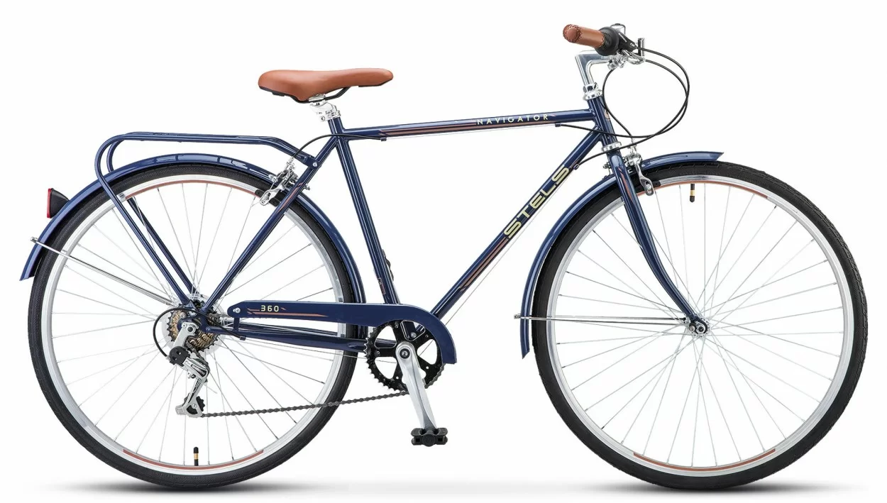 Реальное фото Велосипед Stels Navigator-360 28" (2021) синий V010 от магазина СпортЕВ