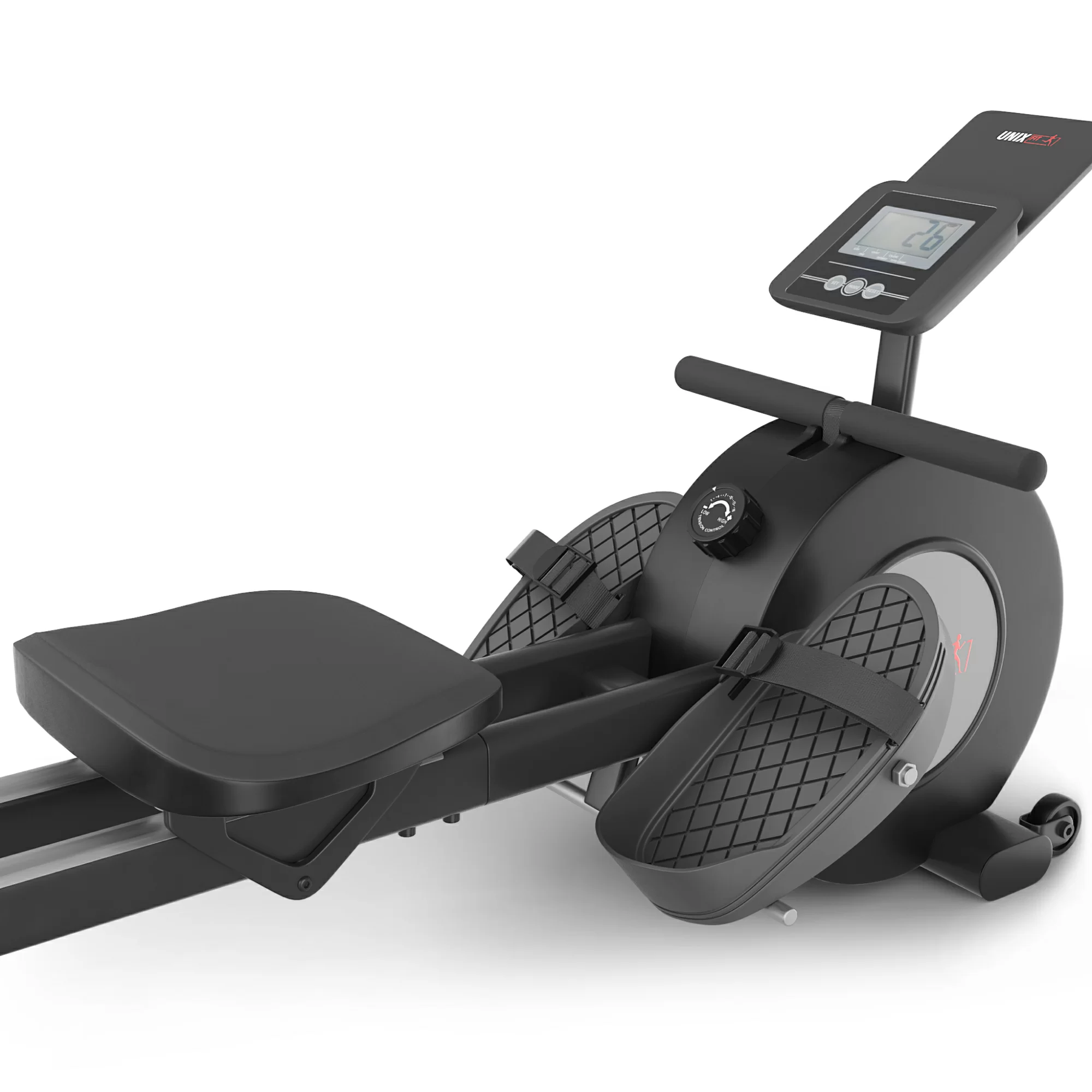 Реальное фото Гребной тренажер UNIX Fit Techno Rower 360 от магазина Спортев