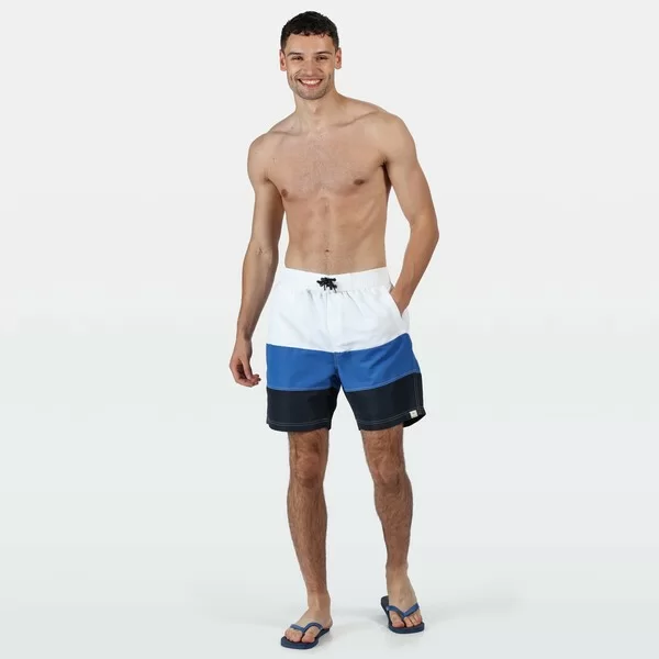 Реальное фото Плавательные шорты Bratchmar VI (Цвет I1Q, Белый/синий) RMM013 от магазина СпортЕВ