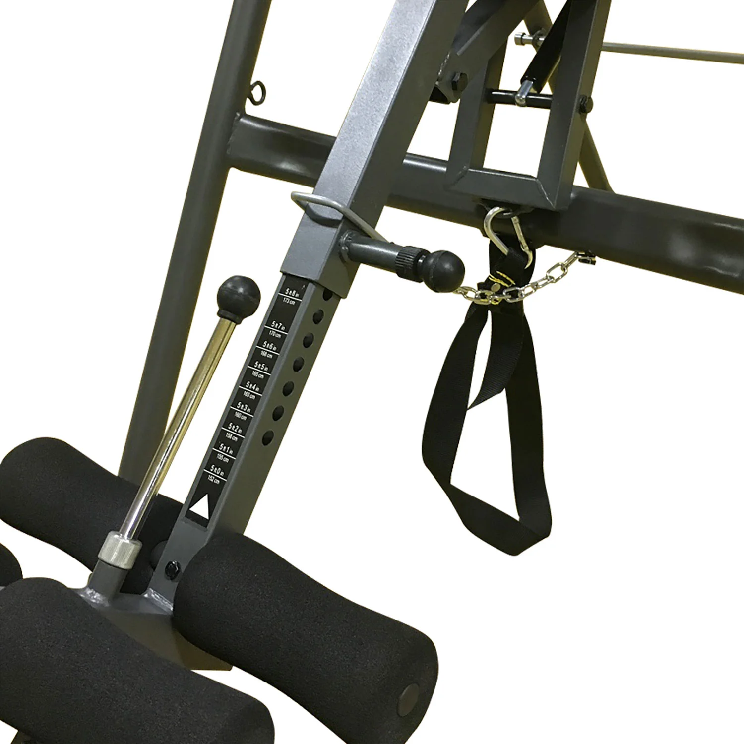 Реальное фото Инверсионный стол с сиденьем DFC SJ7200A складной от магазина Спортев