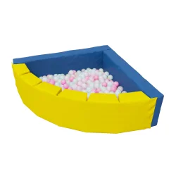 Сухой бассейн Romana «Фасолька» (сине-желтый), 300 шариков (Pink mix) ДМФ-МК-09.48.00 (сине-желтый)