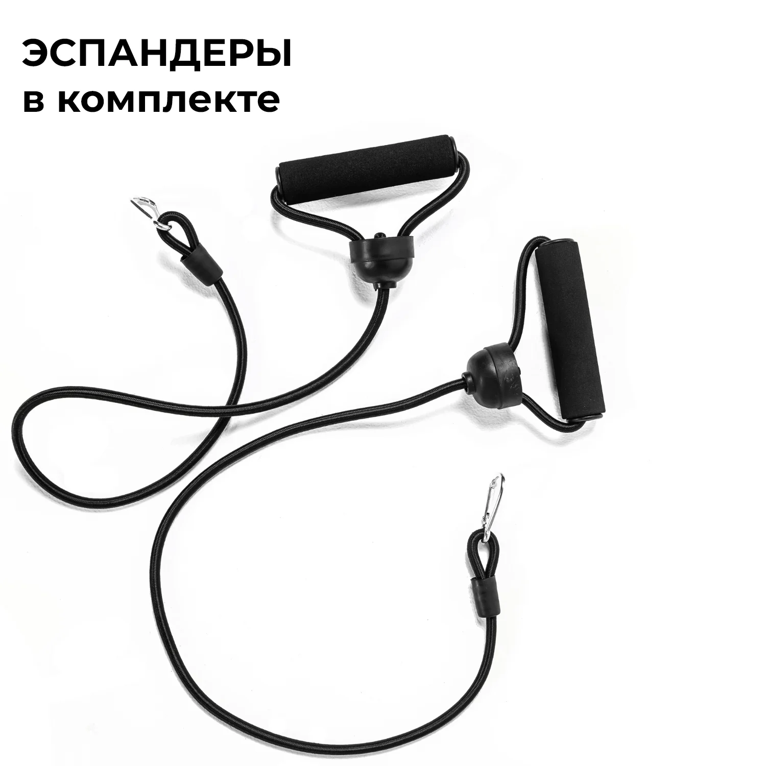 Реальное фото Скамья универсальная с эспандерами DFC D008Y от магазина Спортев