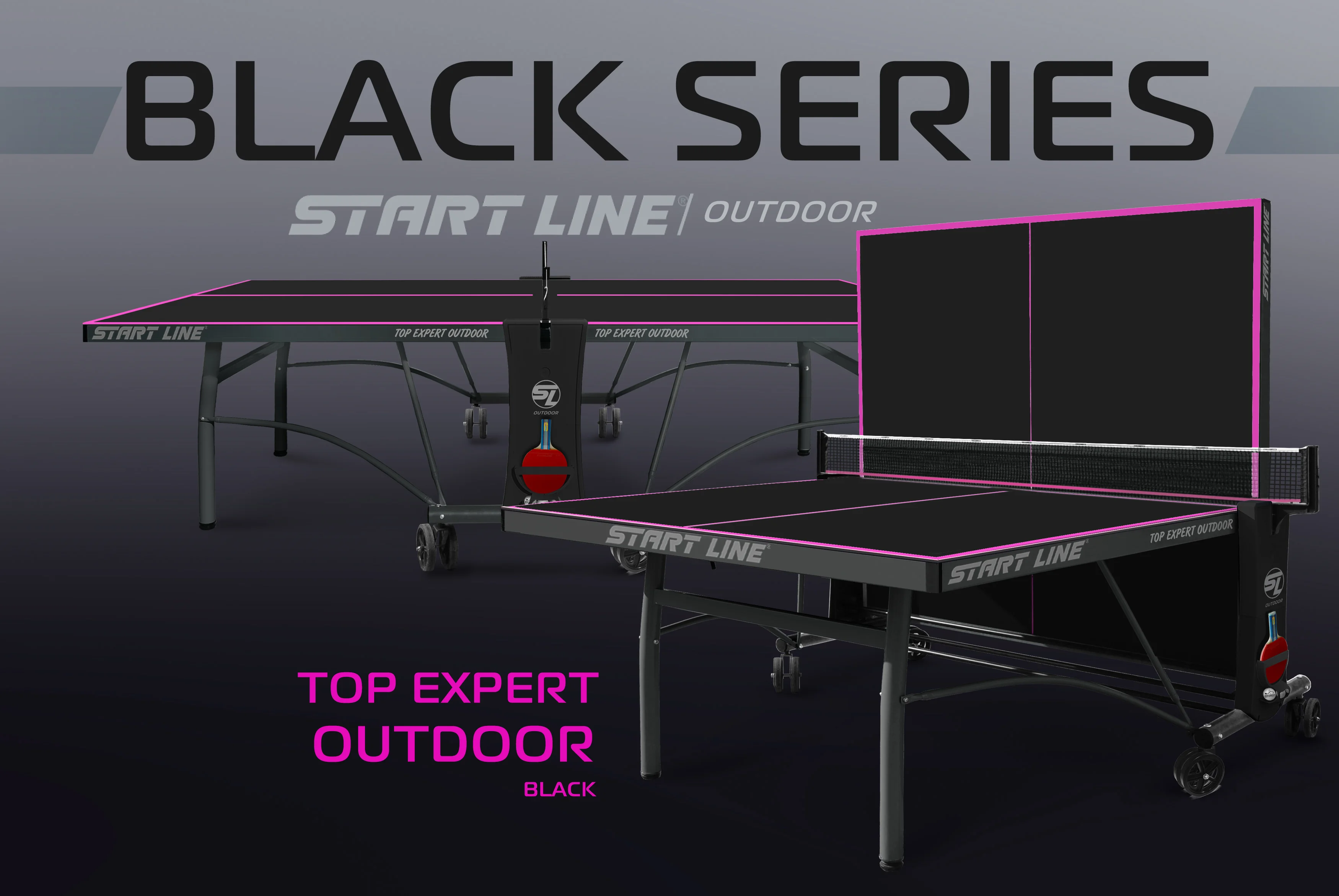 Стол теннисный Top Expert 6 Всепогодный Black Реальное фото Стол теннисный Top Expert 6 Всепогодный Black от магазина Спортев