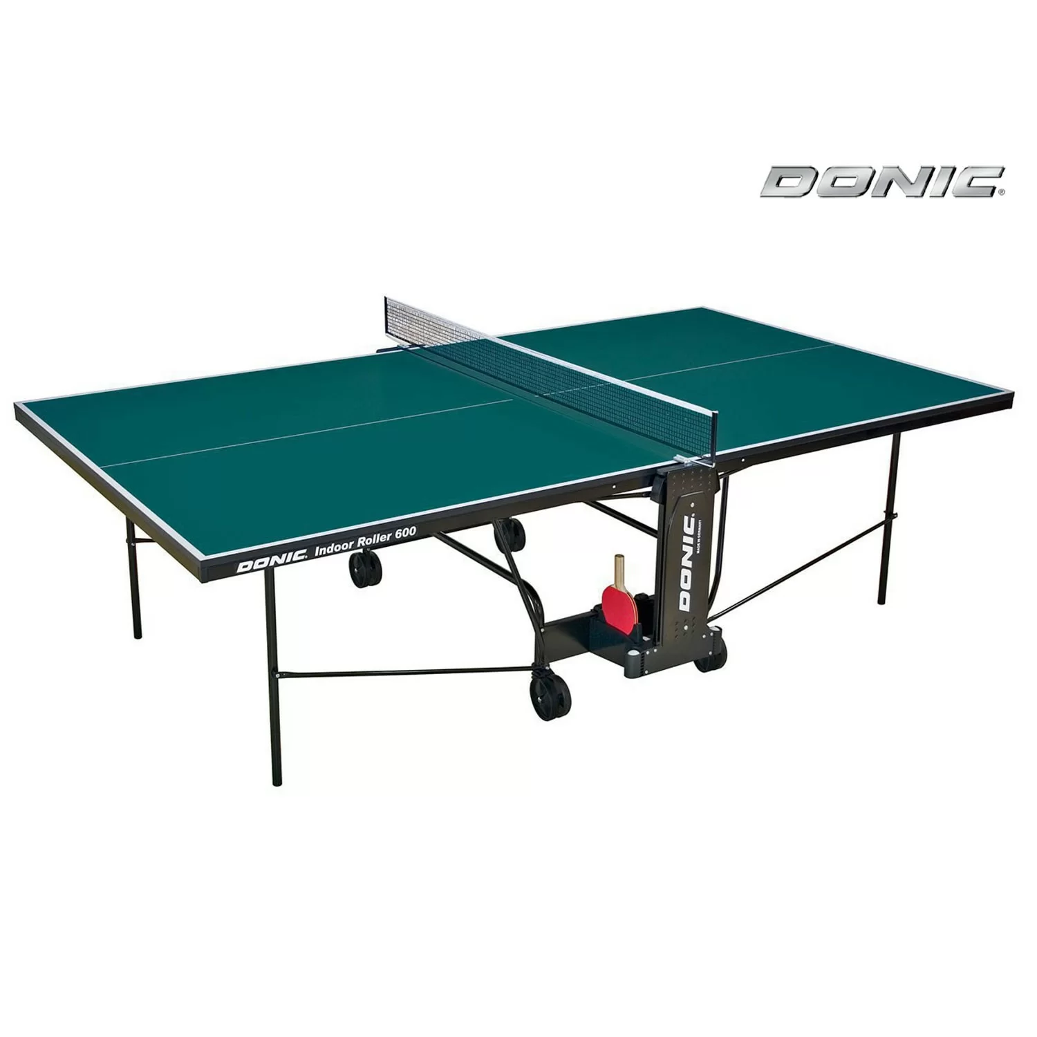 Реальное фото Теннисный стол DONIC INDOOR ROLLER 600 GREEN 230286-G от магазина СпортЕВ
