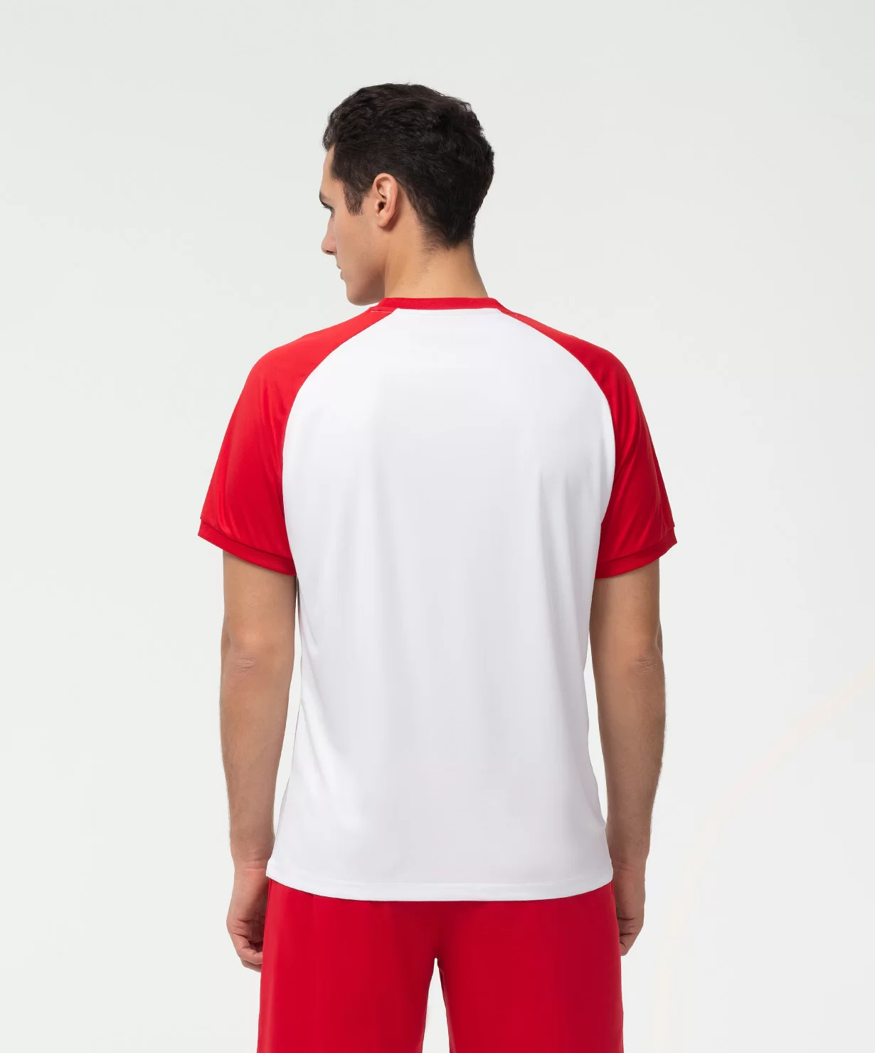 Реальное фото Футболка игровая CAMP Reglan Jersey, белый/красный Jögel от магазина Спортев