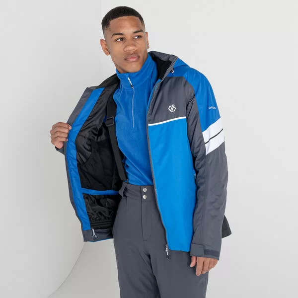 Реальное фото Куртка Incarnate Jacket (Цвет IDD, Синий/серый) DMP503 от магазина СпортЕВ