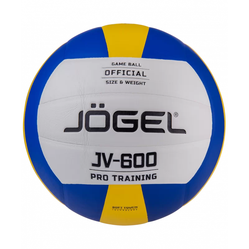 Реальное фото Мяч волейбольный Jogel JV-600 синий/желтый 19096 от магазина СпортЕВ