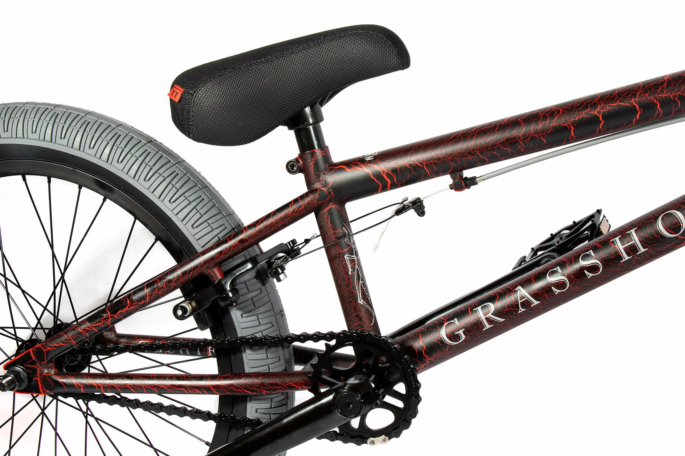 Реальное фото Велосипед BMX TechTeam Grasshoper 20" (2023) графит 820015 от магазина СпортЕВ
