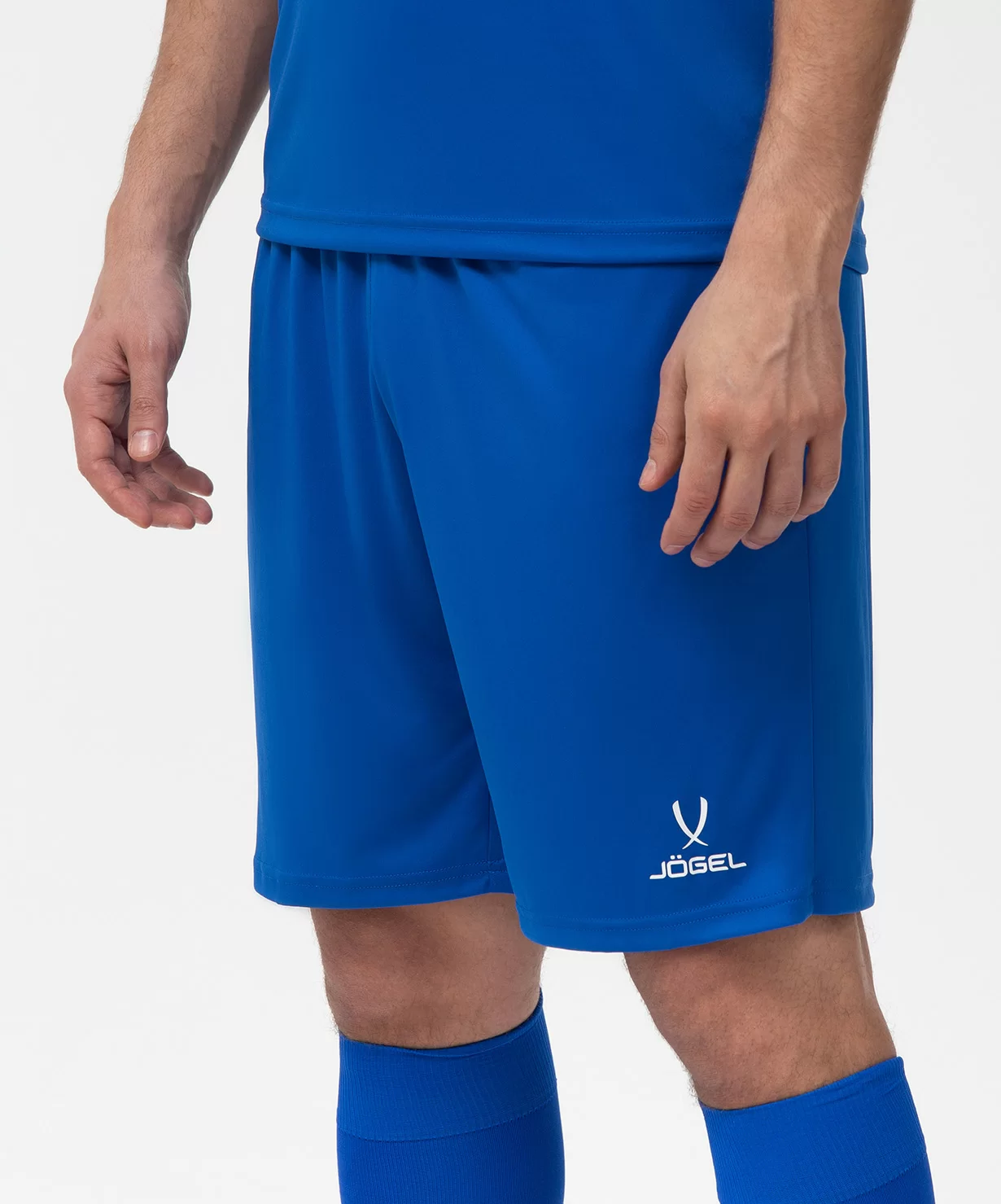 Реальное фото Шорты игровые JÖGEL CAMP Classic Shorts, синий/белый от магазина Спортев