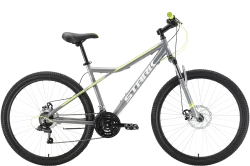 Велосипед Stark Slash 27.5 1 D (2022) серый/желтый