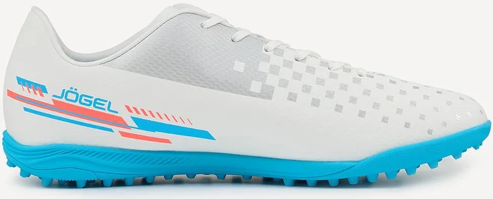 Реальное фото Бутсы Jogel Evofly TF Talant белый/голубой 4211 от магазина Спортев