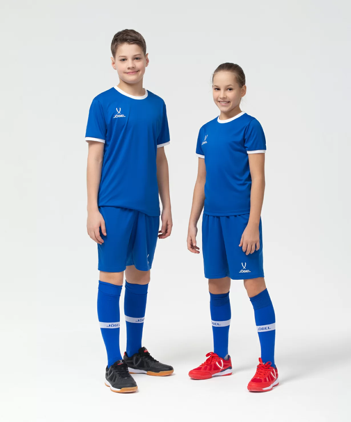 Реальное фото Шорты игровые JÖGEL CAMP Classic Shorts, синий/белый, детский от магазина Спортев